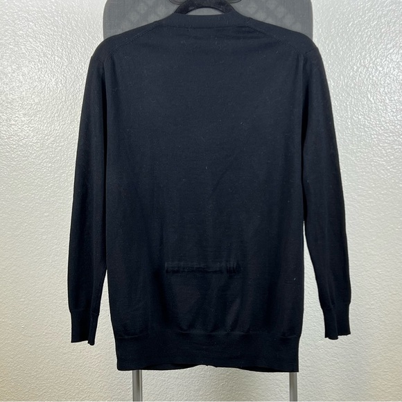 J.Crew Women’s Front Button-Down 100% Wool Black Cardigan Sweater Size XS - Picture 5 of 10